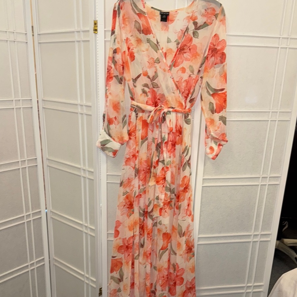 Floral Wrap Dress